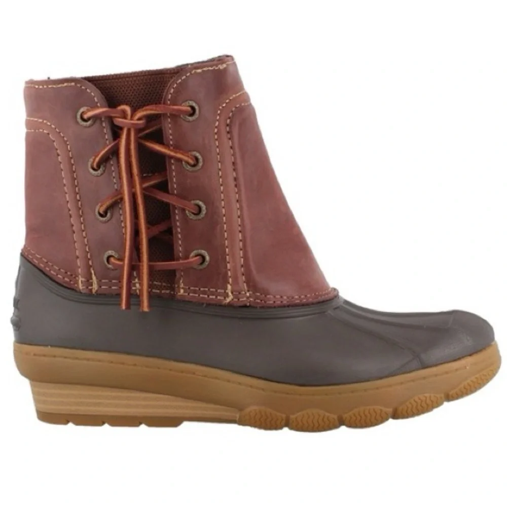 Sperry Saltwater Rubber Waterproof Duck Rain Boots - Women's size 6M
